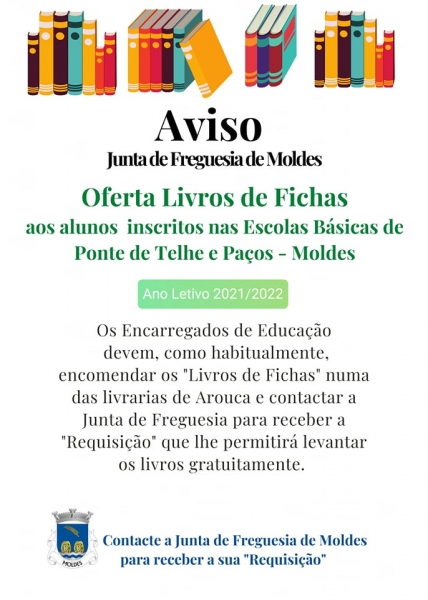 Oferta dos Livros de Fichas aos alunos do 1º CEB